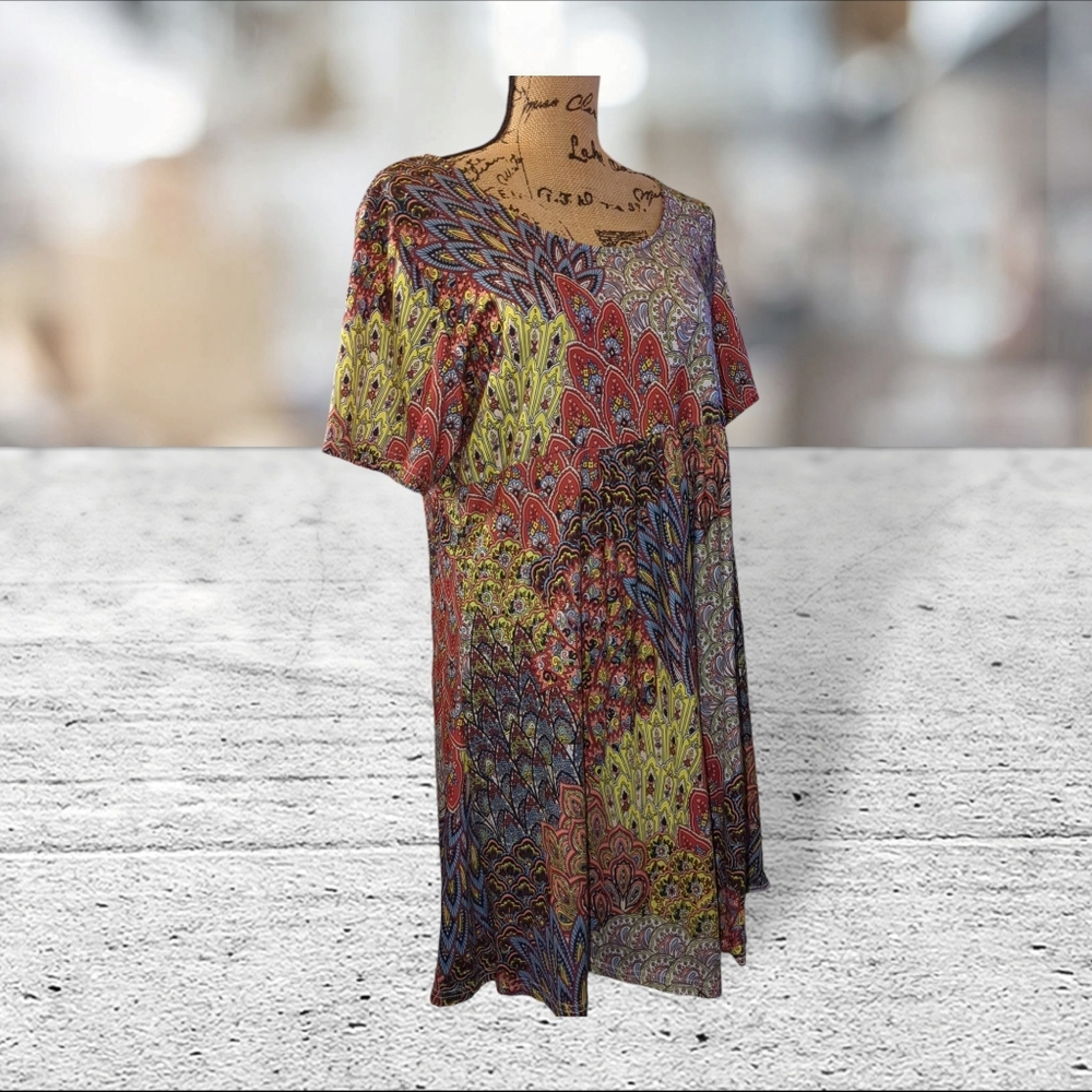 Reborn paisley print dress size 1X